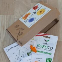 Blumensamen-Set Gourmet Blumen, Essbar, Bienenfreundlich, Dekorativ 7 Blumensamen-Set Gourmet Blumen, Essbar, Bienenfreundlich, Dekorativ -Biohort Gartenarbeit Geschaft 0710403583 Blumensamen Set Gourmet Blumen 4essbare Sorten mit organ Duenger 3 60482