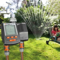 Bewässerungscomputer, Gardena, 2 Gartenbereiche, 3 Vorgänge Täglich -Biohort Gartenarbeit Geschaft 0930101137 Bewaesserungscomputer MultiControl duo 1 61569