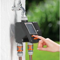 Bewässerungscomputer, Gardena, 2 Gartenbereiche, 3 Vorgänge Täglich -Biohort Gartenarbeit Geschaft 0930101137 Bewaesserungscomputer MultiControl duo 3 61567