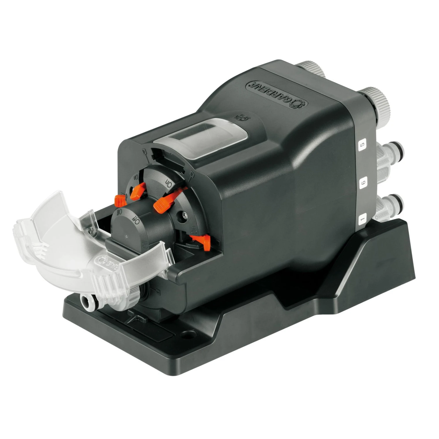 Wasserverteiler, Gardena, Bis 6 Anschlussgeräte, Für Bewässerungscomputer 1 Wasserverteiler, Gardena, Bis 6 Anschlussgeräte, Für Bewässerungscomputer