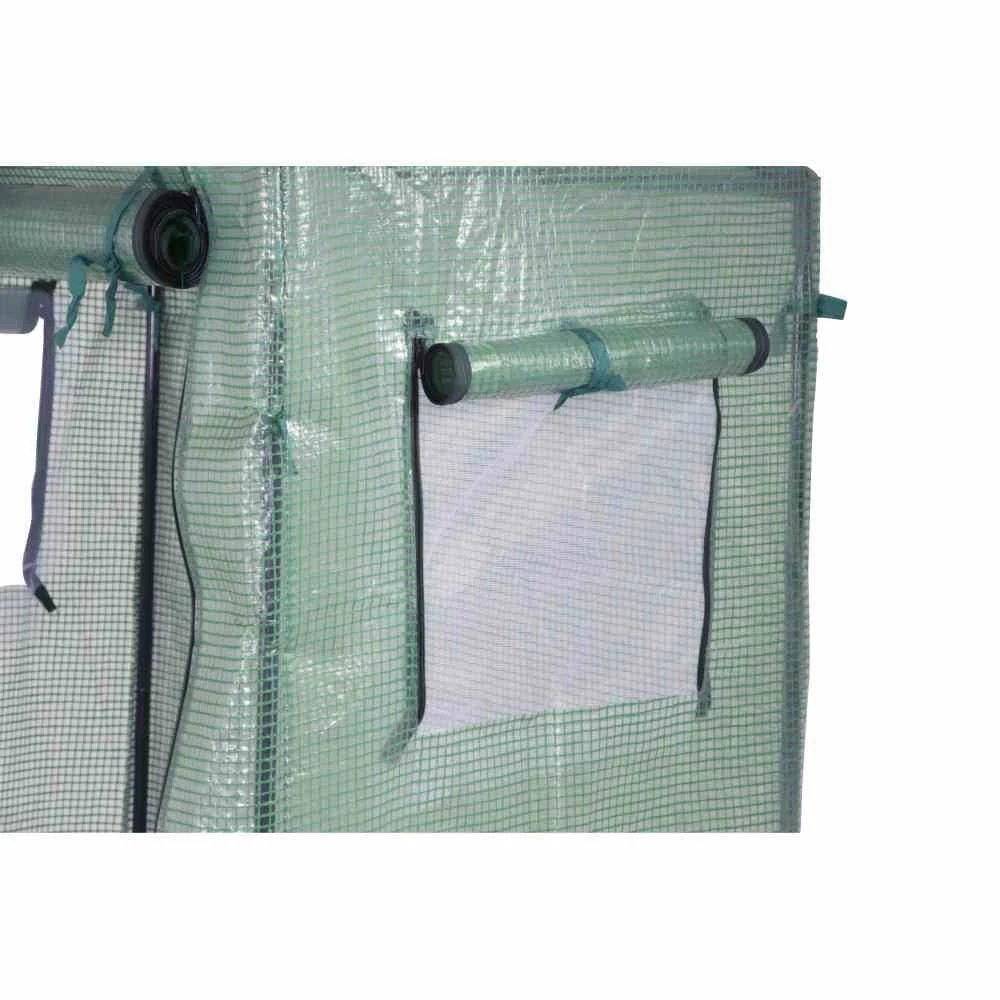 Tomatengewächshaus, Grün, Stahlrohr / PE-Polyethylen, 170 X 80 X 195 / 154 Cm 4 Tomatengewächshaus, Grün, Stahlrohr / PE-Polyethylen, 170 X 80 X 195 / 154 Cm – Bild 4