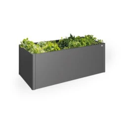 Biohort Gartenarbeit Geschaft -Biohort Gartenarbeit Geschaft 0980250079 65015 Hochbeet2x1 dunkelgrau Schatten mitPflanzen 122597