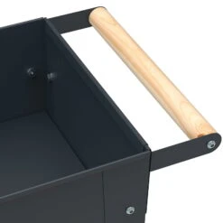 Hochbeet-Trolley Mit Rädern, Anthrazit, Metall, 75 X 35 X 80 Cm, 47 L -Biohort Gartenarbeit Geschaft 0980250141 Urban Garden Trolly auf Raedern anthrazit 2 84500