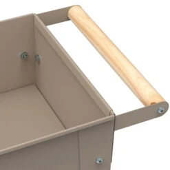 Hochbeet-Trolley Mit Rädern, Taupe, Metall, 75 X 35 X 80 Cm, 47 L -Biohort Gartenarbeit Geschaft 0980250143 Urban Garden Trolly auf Raedern taupe 2 84526