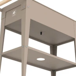 Hochbeet-Trolley Mit Rädern, Taupe, Metall, 75 X 35 X 80 Cm, 47 L -Biohort Gartenarbeit Geschaft 0980250143 Urban Garden Trolly auf Raedern taupe 4 84524