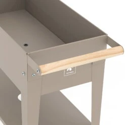 Hochbeet-Trolley Mit Rädern, Taupe, Metall, 75 X 35 X 80 Cm, 47 L -Biohort Gartenarbeit Geschaft 0980250143 Urban Garden Trolly auf Raedern taupe 5 84523