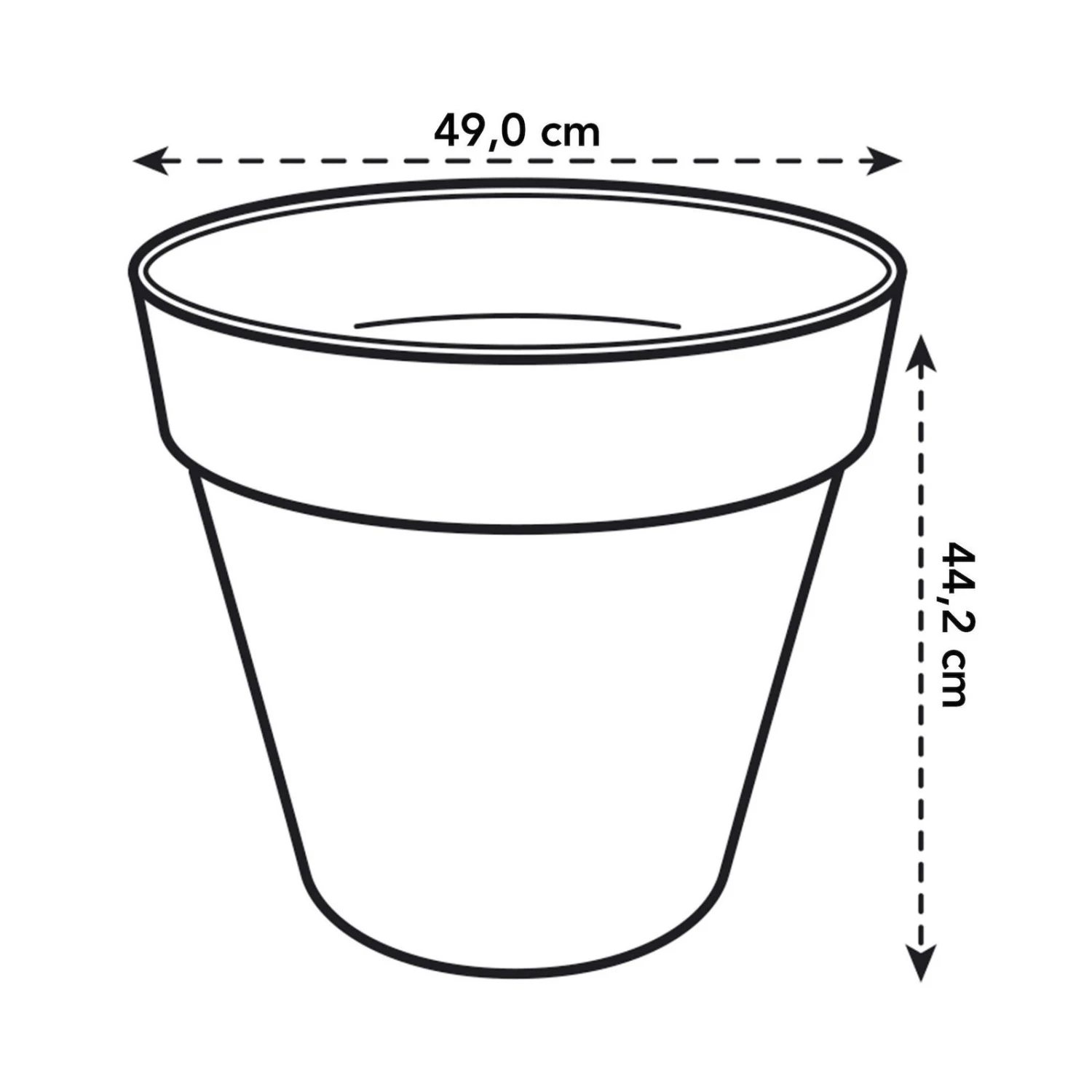 Elho Pflanzgefäß Loft Urban Round 20, Weiß 2 Elho Pflanzgefäß Loft Urban Round 20, Weiß – Bild 2