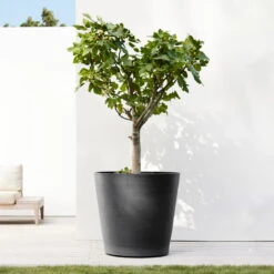 Pflanzgefäß 'Amsterdam', Dunkelgrau, Ø 60 X H 56 Cm 7 Pflanzgefäß 'Amsterdam', Dunkelgrau, Ø 60 X H 56 Cm -Biohort Gartenarbeit Geschaft 3210104144 pflanzgefaess amsterdam mit rollen 117500