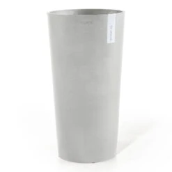 Pflanzgefäß 'Amsterdam Midi', Weißgrau