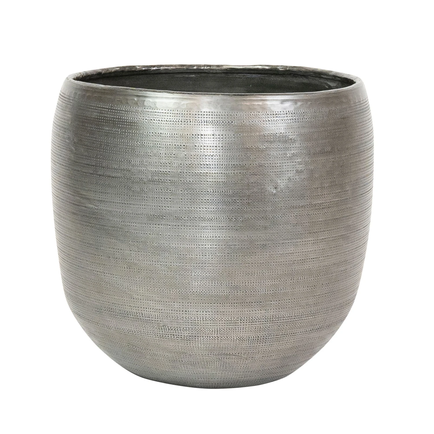 Pflanzgefäß 'Rowen', Silber, Ø 31 X H 28 Cm 2 Pflanzgefäß 'Rowen', Silber, Ø 31 X H 28 Cm – Bild 2