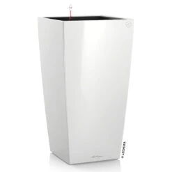 LECHUZA Cubico Premium, All-in-One-Set, Weiß Hochglanz, 22x22, H:41 Cm -Biohort Gartenarbeit Geschaft 3325100081 Cubico Premium 40 weiss All in One Set 40x40x75cm RGB 2 7558