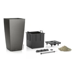 LECHUZA Cubico Premium, All-in-One-Set, Anthrazit-metallic, 22x22, H:41 Cm 5 LECHUZA Cubico Premium, All-in-One-Set, Anthrazit-metallic, 22x22, H:41 Cm -Biohort Gartenarbeit Geschaft 3325100090 Cubico Premium22 anthrazit All in One Set 22x22x41cm RGB 3 7753