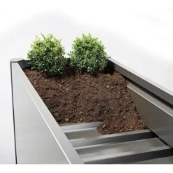 Biohort Pflanzbeet Belvedere, Inkl. Einlegeboden, Verzinktes Stahlblech, Dunkelgrau-metallic -Biohort Gartenarbeit Geschaft pflanzbeet belvedere zwischenboden dunkelgrau metallic 65057 1
