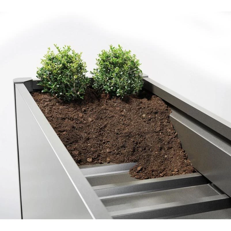 Biohort Pflanzbeet Belvedere, Verzinktes Stahlblech, Quarzgrau-metallic 2 Biohort Pflanzbeet Belvedere, Verzinktes Stahlblech, Quarzgrau-metallic – Bild 2